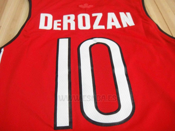 Camiseta Toronto Raptors DeMar DeRozan #10 Rojo
